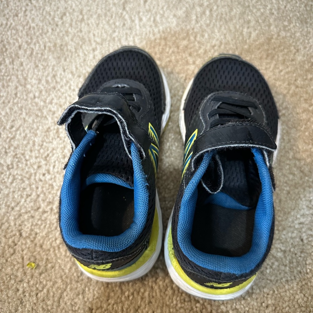Kids Black and Blue New Balance Shoes